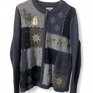 Vintage christopher banks patchwork Sweater